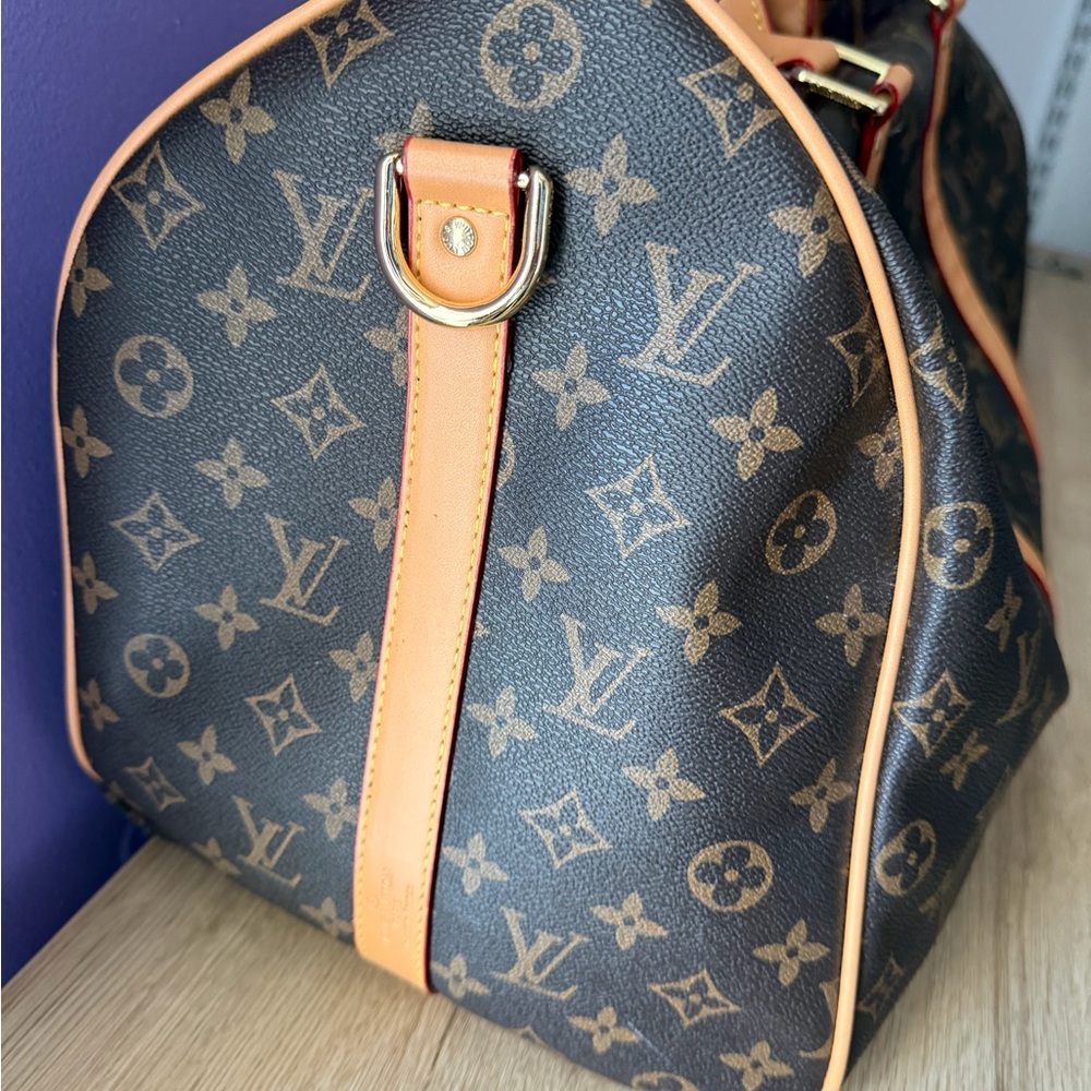 Louis Vuitton monogram keepall bandoulière travel bag - Picture 4 of 16